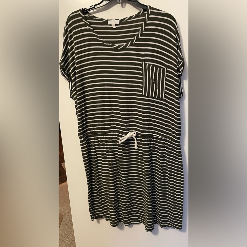 Charming Charlie Army Green Dress
